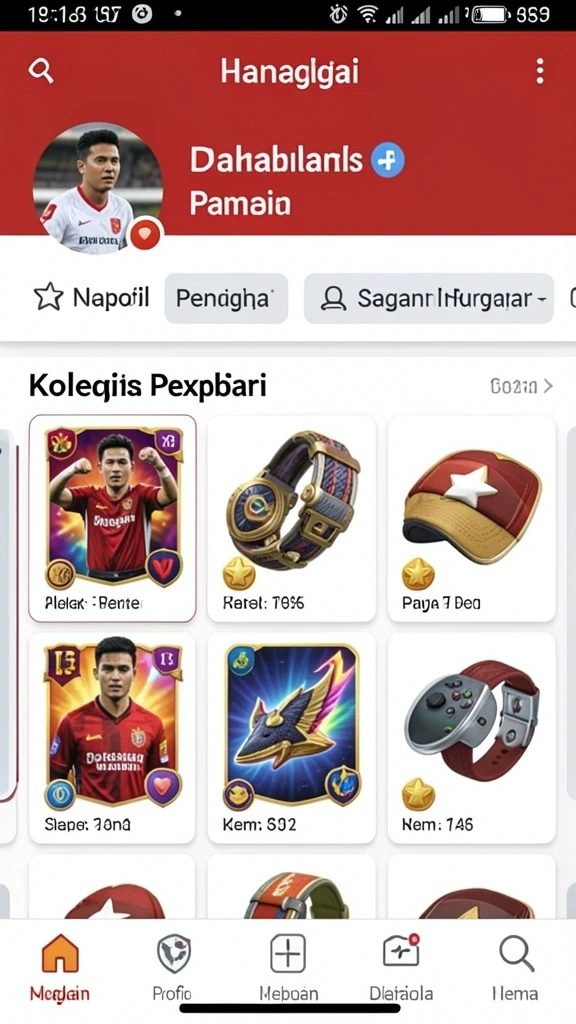 tmokwin - Tampilan menu utama yang menarik dan mudah dinavigasi.